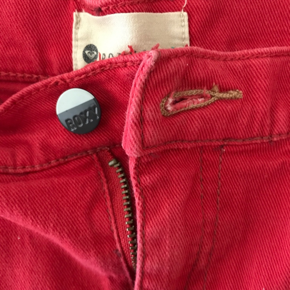 Red Roxy Shorts - Picture 2 of 4